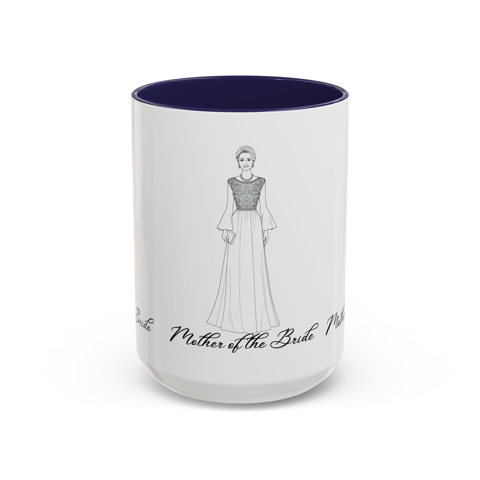 mother of the bride accent coffee mug (11, 15oz)