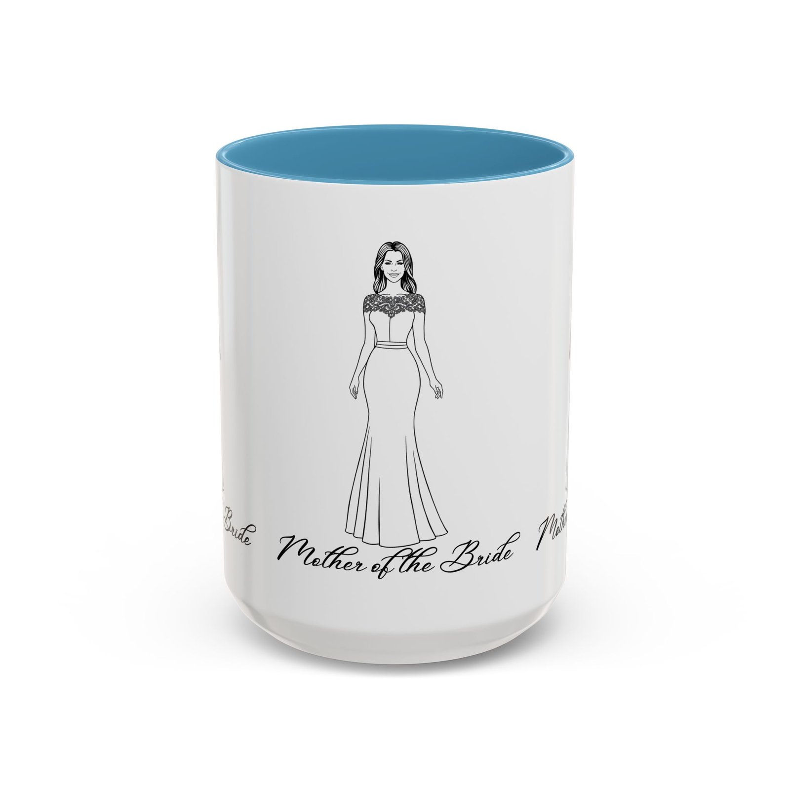 the mother of the bride accent coffee mug (11, 15oz)