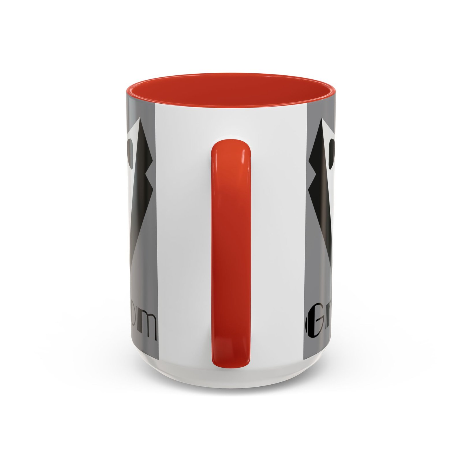 groom coffee mug, wedding gift, groomsmen party mug, black and white accent mug, engagement celebration