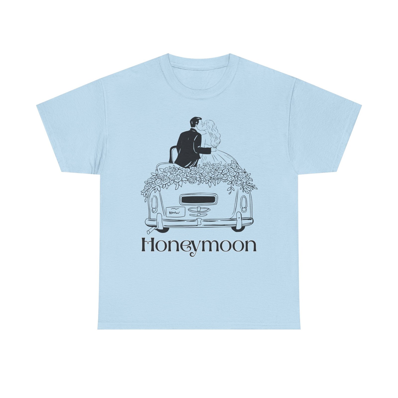 copy of honeymoon tee, romantic couple shirt, newlywed gift, wedding celebration apparel, typography tee, unisex cotton top