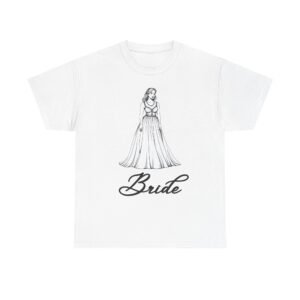 bride unisex heavy cotton tee perfect for bachelorette parties, bridal showers, wedding celebrations, and engagement events, wedding [...]