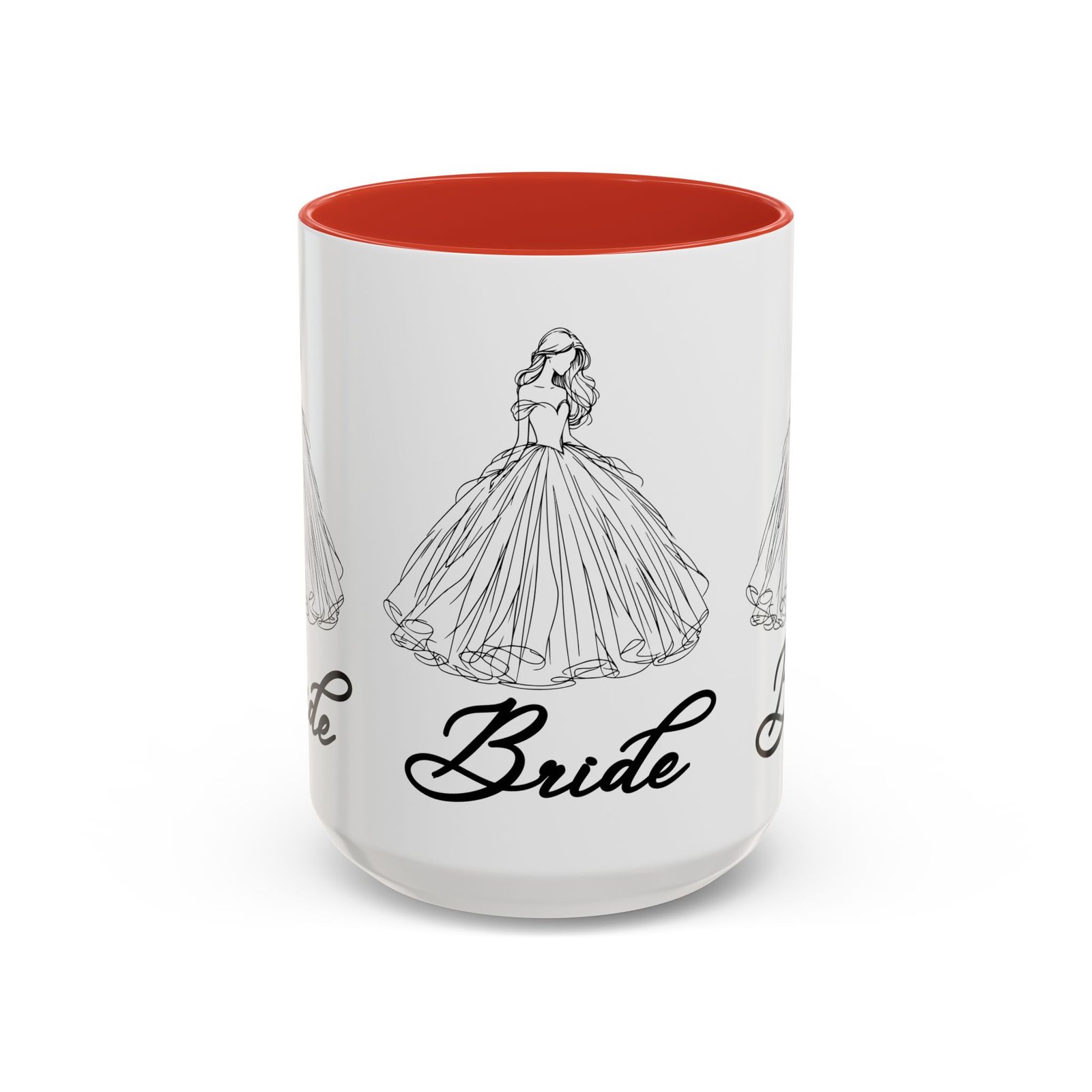 bride mug | elegant wedding dress design | bridal shower gift & keepsake