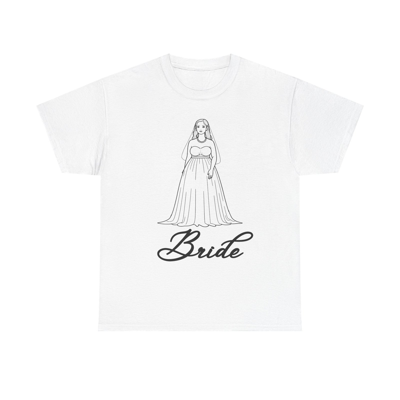 bride graphic tee, wedding gift shirt, bridal party outfit, engagement celebration top, funny bride apparel, unisex heavy cotton tee