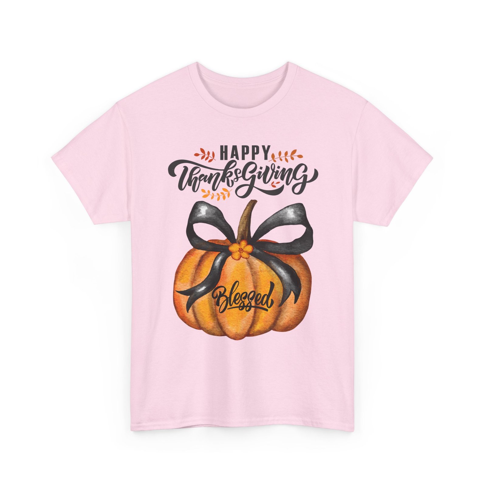 thanksgiving pumpkin tee happy thanksgiving, blessed shirt, fall apparel, unisex cotton tee, holiday gift
