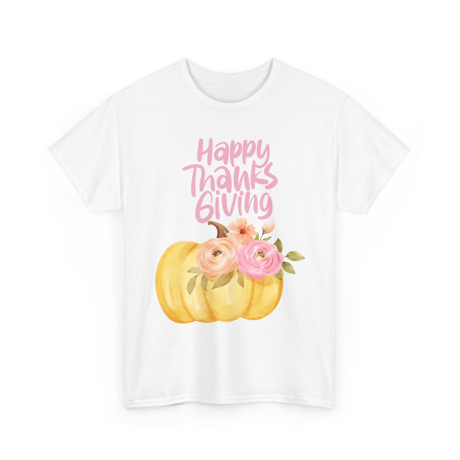 thanksgiving floral tee, holiday shirt, fall fashion, gifts for her, pumpkin t shirt, autumn apparel, friendsgiving outfit