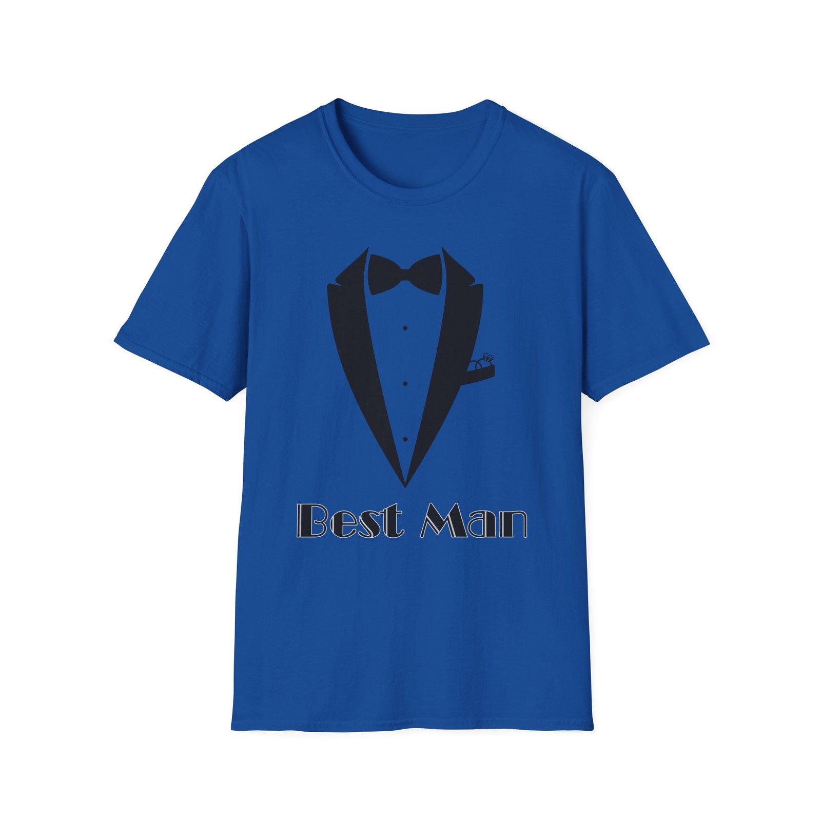 best man t shirt, stylish groom attire, wedding gift for him, casual event shirt, unisex tuxedo tee, matching groomsmen apparel