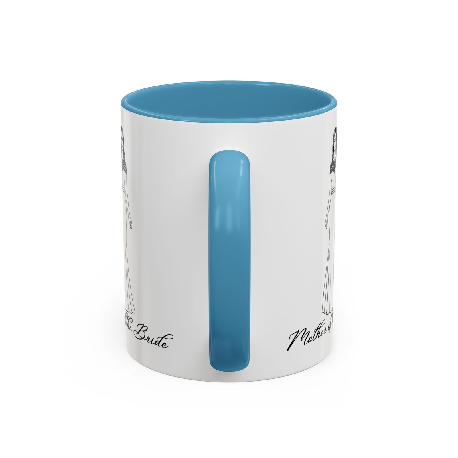 the mother of the bride accent coffee mug (11, 15oz)