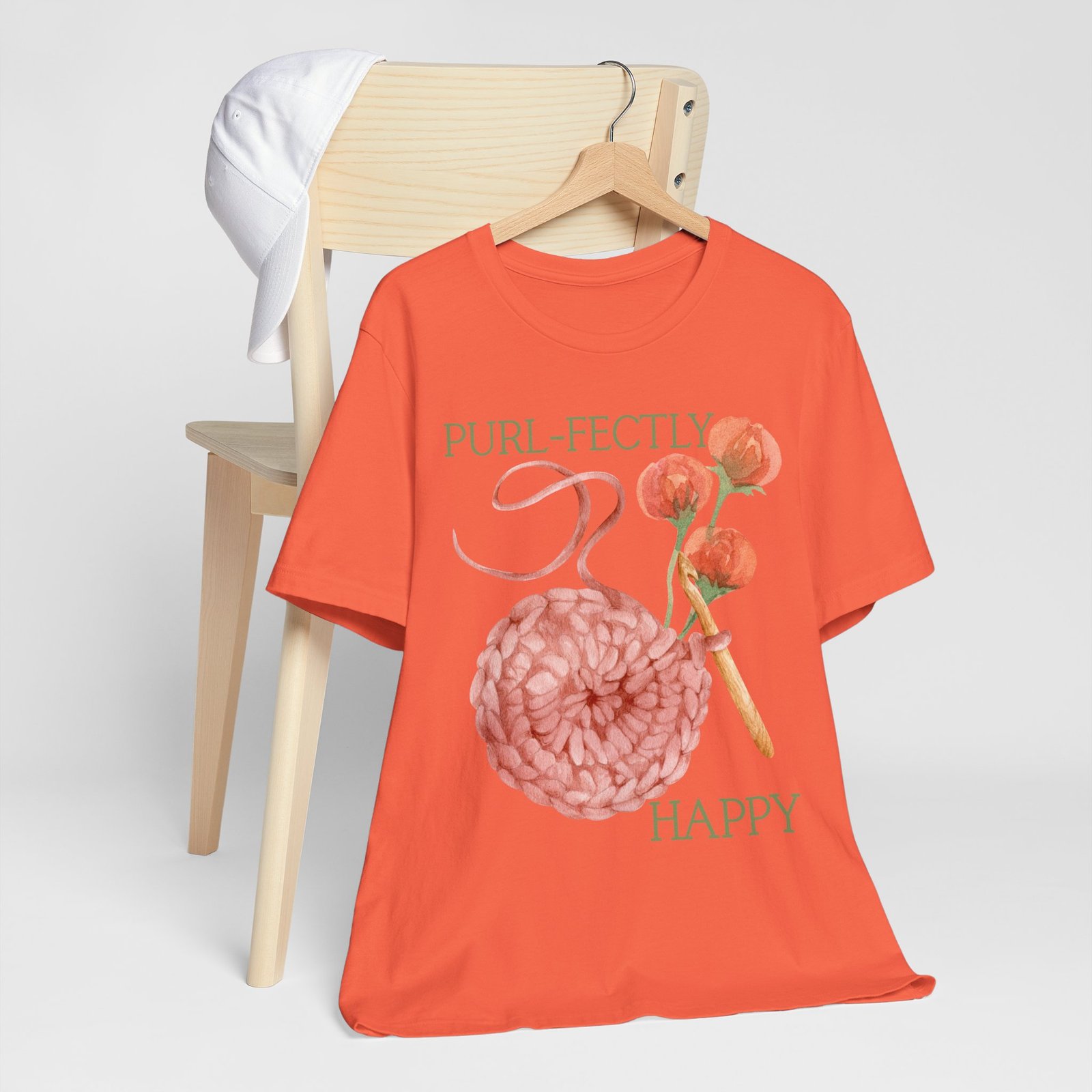 Purl-fectly Happy Crafting Joy Tee -Unisex Short Sleeve Shirt - Image 30