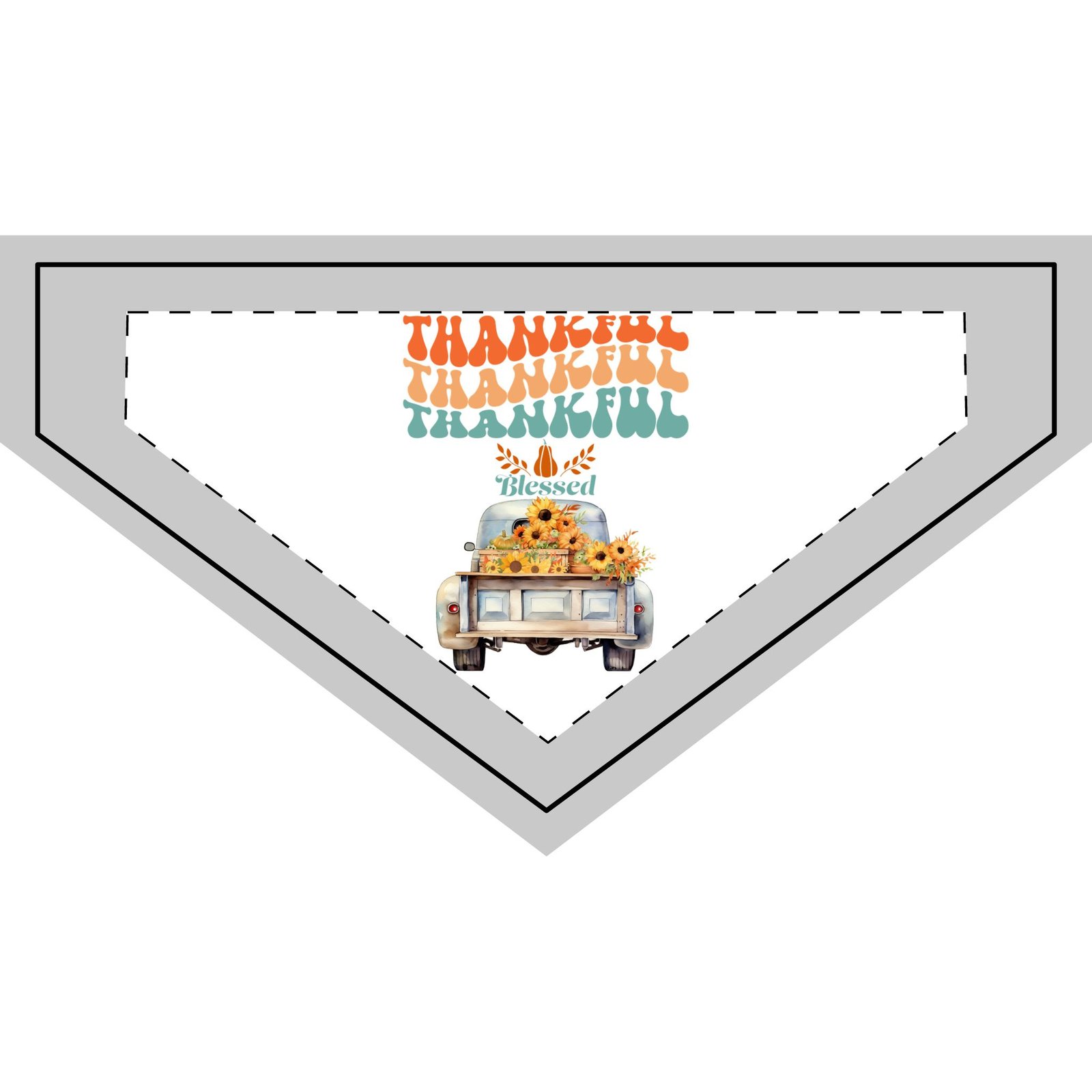 Matching A-Thankful Clip-on Pet Bandana - Perfect for Thanksgiving, Daily Walks, Pet Lovers, Holidays, or Special Occasions