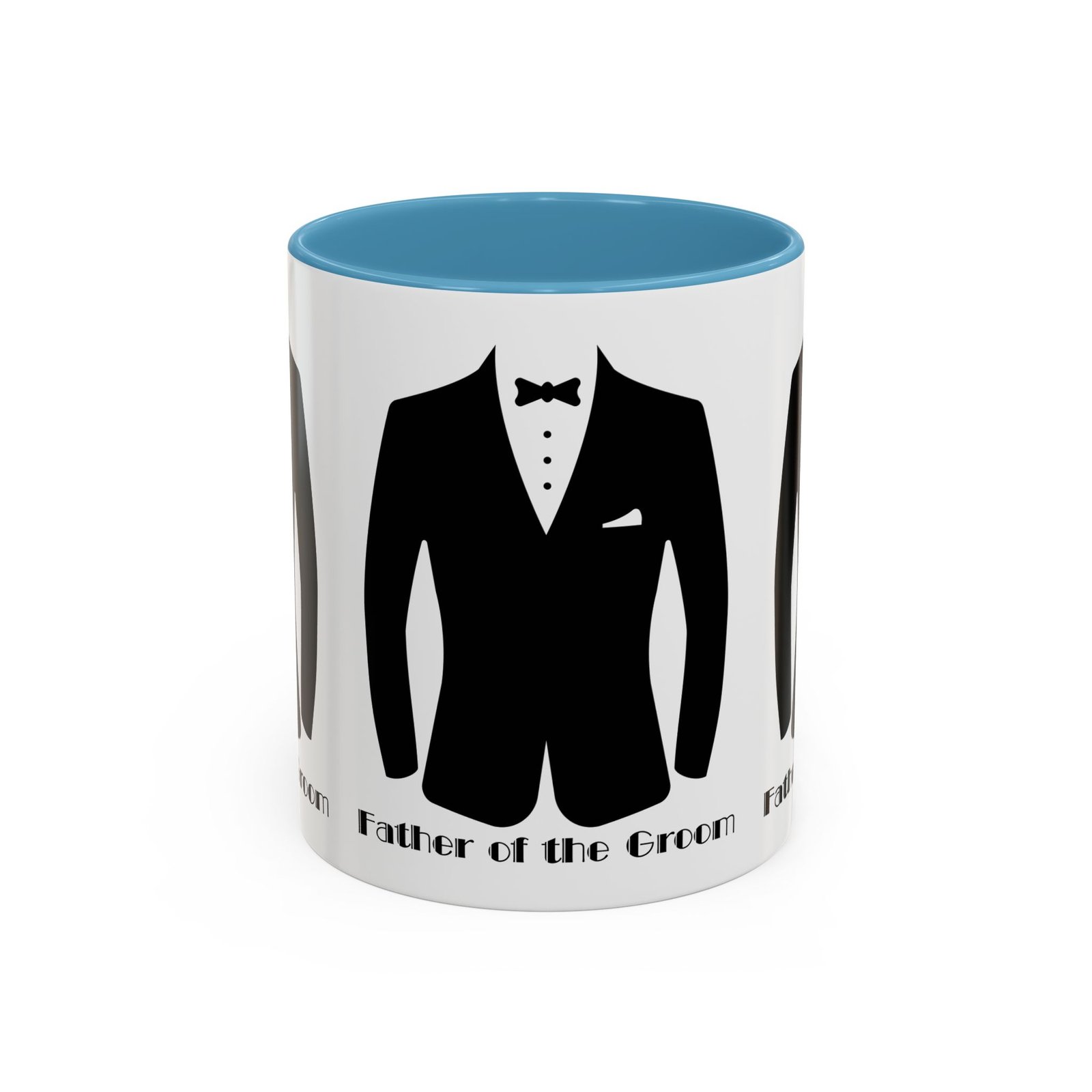 father of the groom accent coffee mug 11/15 oz perfect groomsmen gift, wedding keepsake, stylish drinkware, unique wedding favor