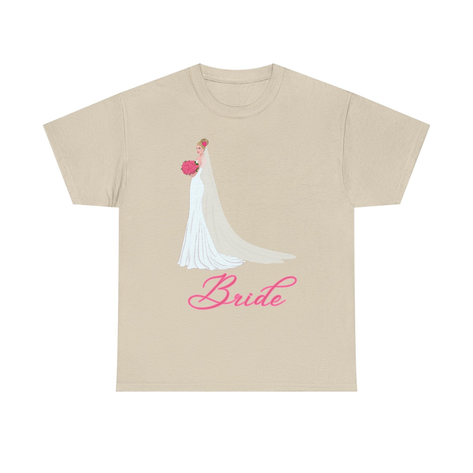 bride unisex heavy cotton tee, wedding gift, bridal party shirt, engagement party top, bride t shirt, bridal shower attire