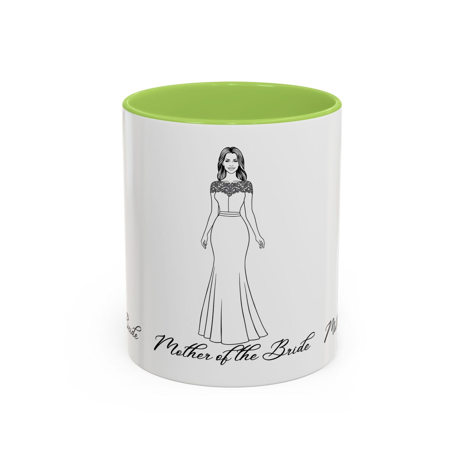 the mother of the bride accent coffee mug (11, 15oz)