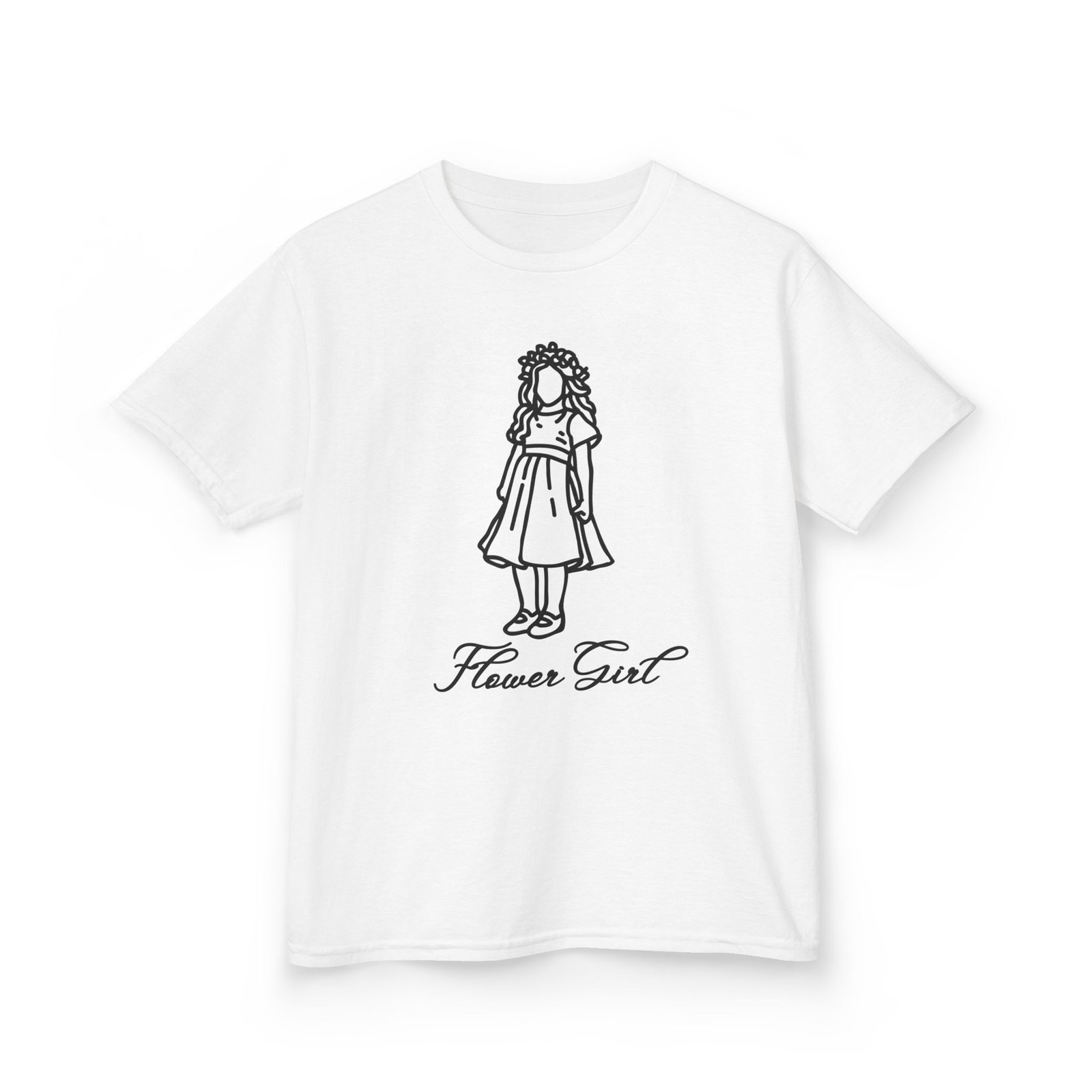 kids flower girl tee, cute flower girl shirt, toddler wedding outfit, summer casual kids tee, gifts for flower girls
