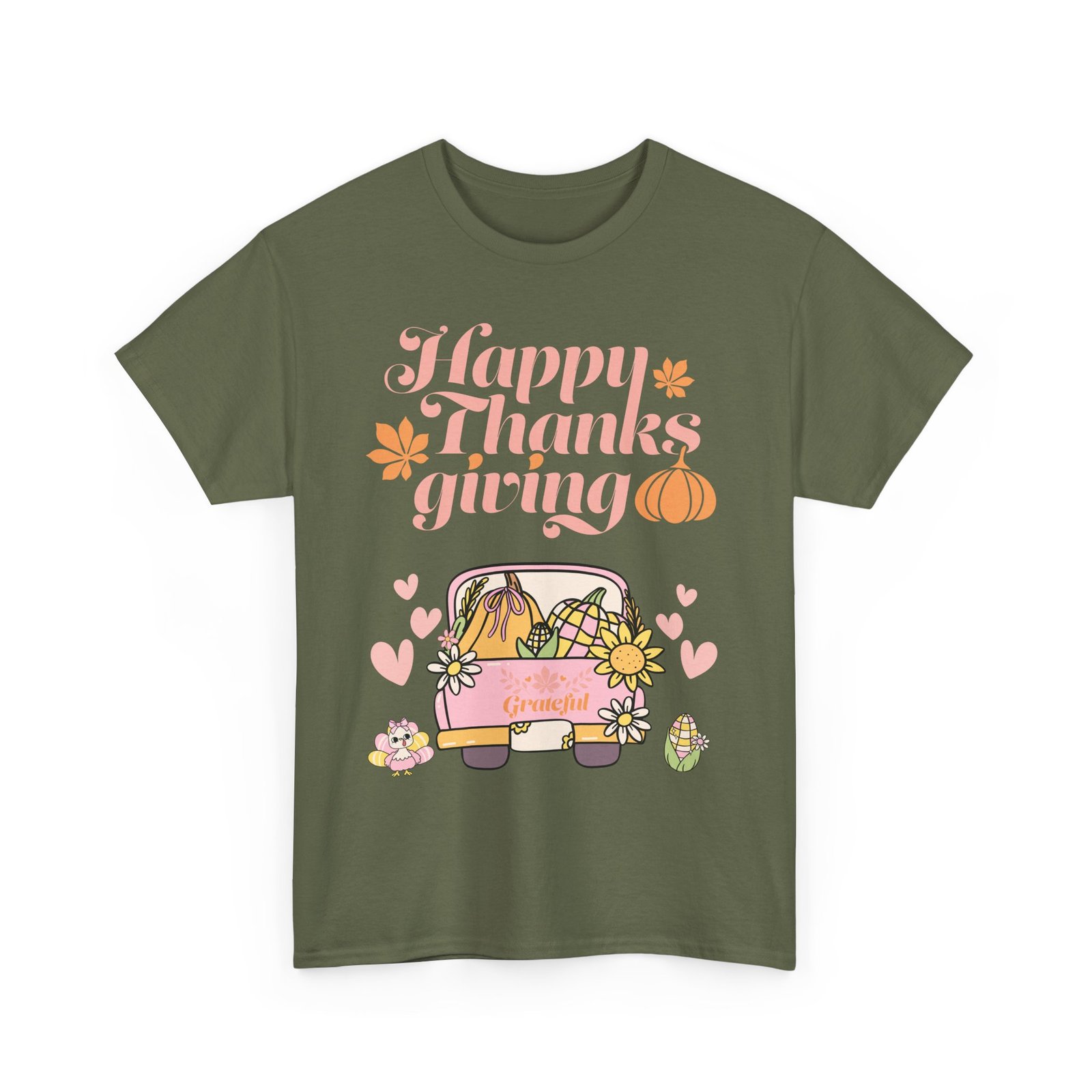 happy thanksgiving unisex tee | cozy autumn shirt for family gatherings, thanksgiving celebration, fall fashion, cute gift idea