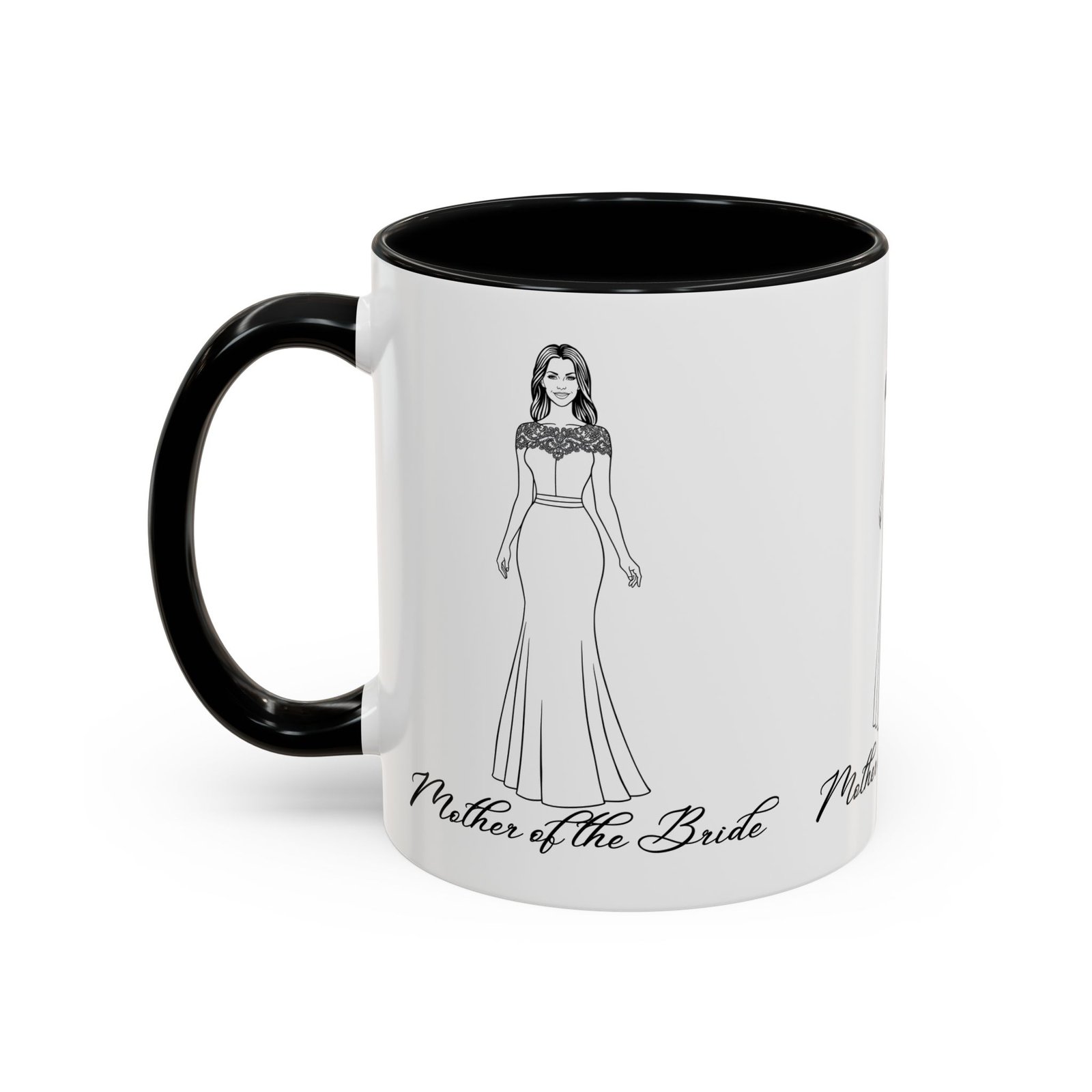 the mother of the bride accent coffee mug (11, 15oz)