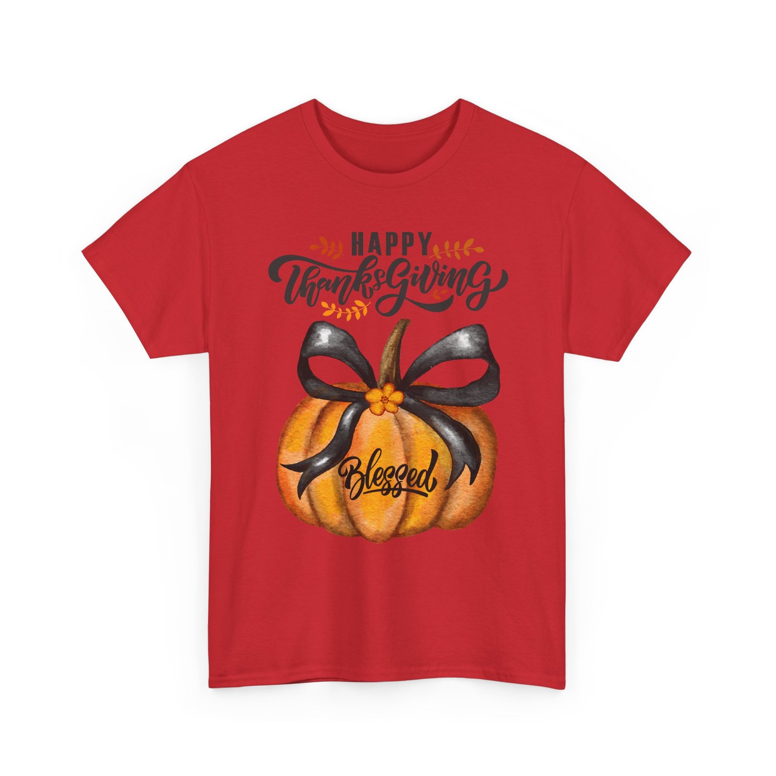 thanksgiving pumpkin tee happy thanksgiving, blessed shirt, fall apparel, unisex cotton tee, holiday gift