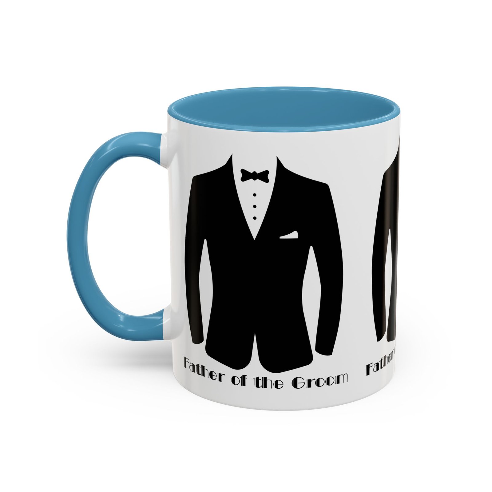father of the groom accent coffee mug 11/15 oz perfect groomsmen gift, wedding keepsake, stylish drinkware, unique wedding favor