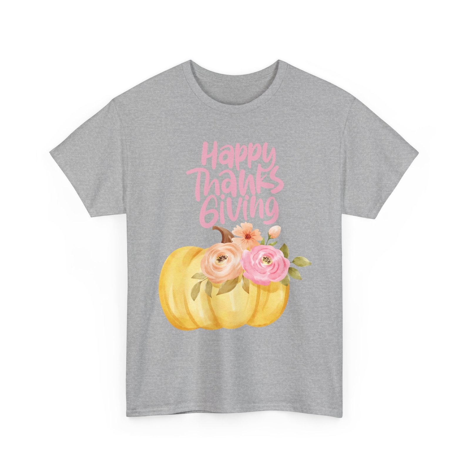 thanksgiving floral tee, holiday shirt, fall fashion, gifts for her, pumpkin t shirt, autumn apparel, friendsgiving outfit