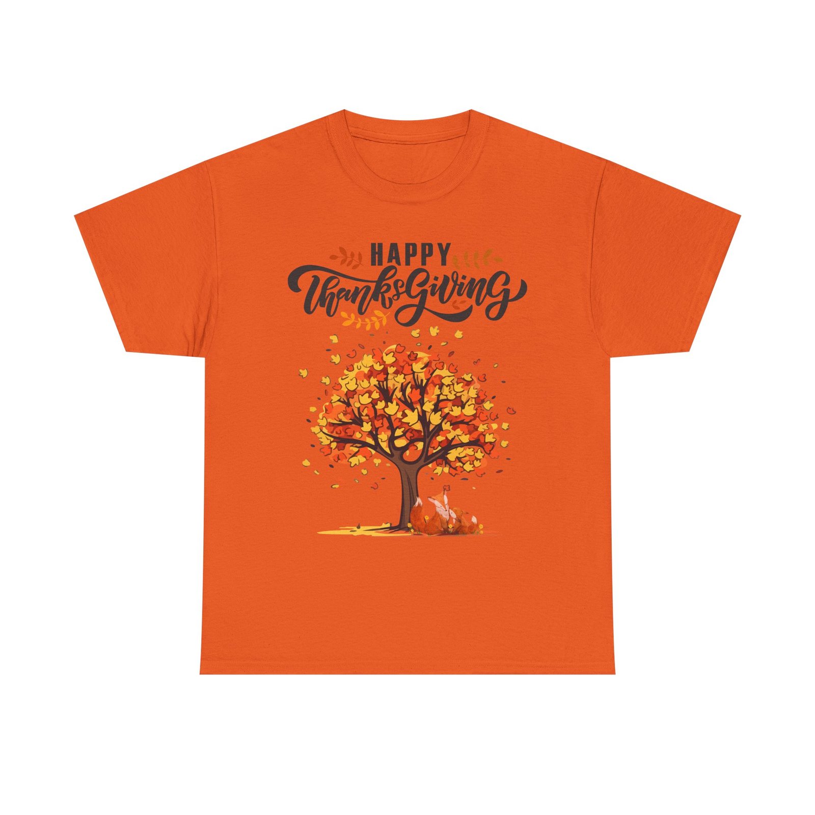 thanksgiving tree tee, fall t shirt, autumn apparel, cozy gift for family, cute holiday top