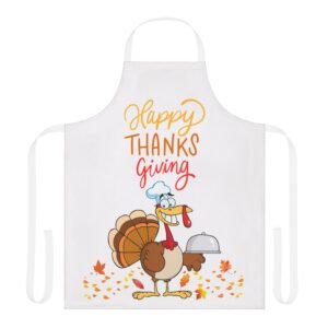 thanksgiving apron, fun chef gift for holiday cooking, family gatherings, festive kitchen decor, cooking supplies