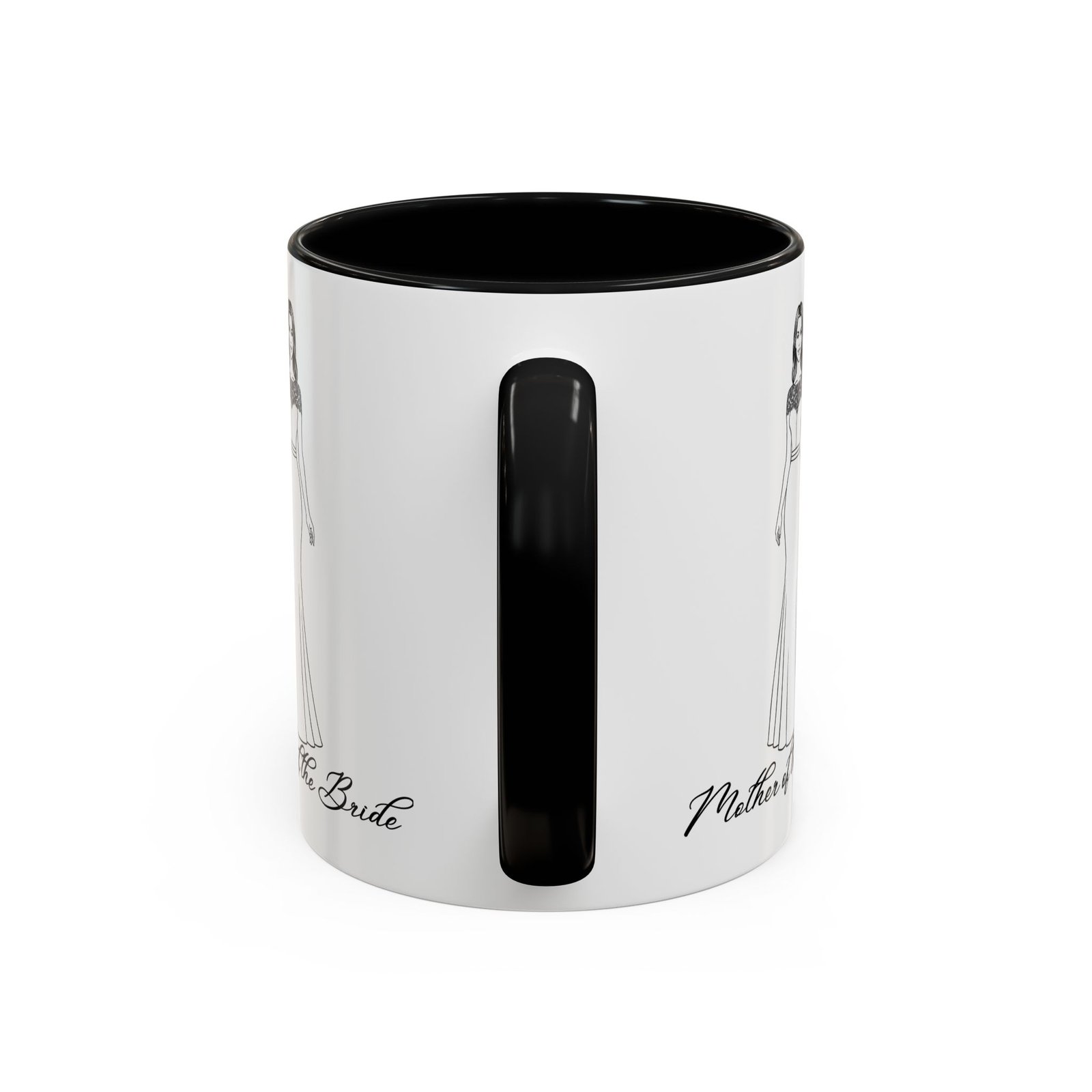 the mother of the bride accent coffee mug (11, 15oz)