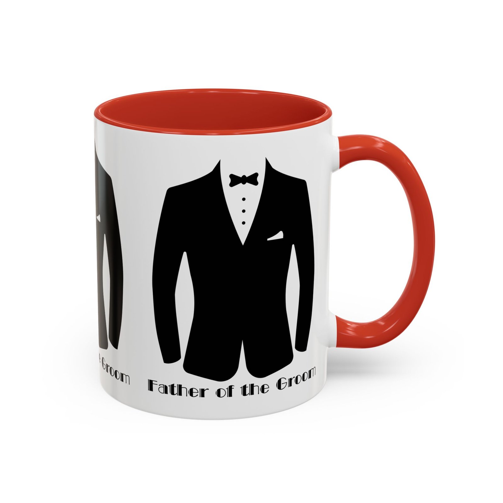 father of the groom accent coffee mug 11/15 oz perfect groomsmen gift, wedding keepsake, stylish drinkware, unique wedding favor
