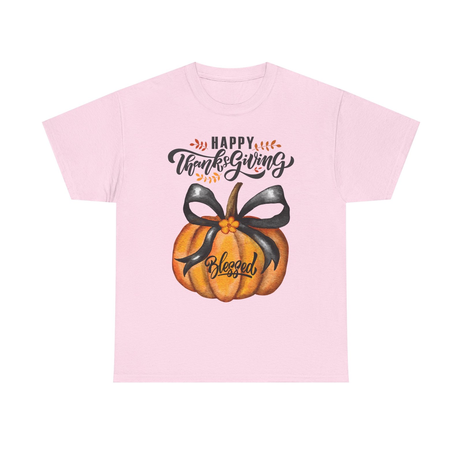 thanksgiving pumpkin tee happy thanksgiving, blessed shirt, fall apparel, unisex cotton tee, holiday gift