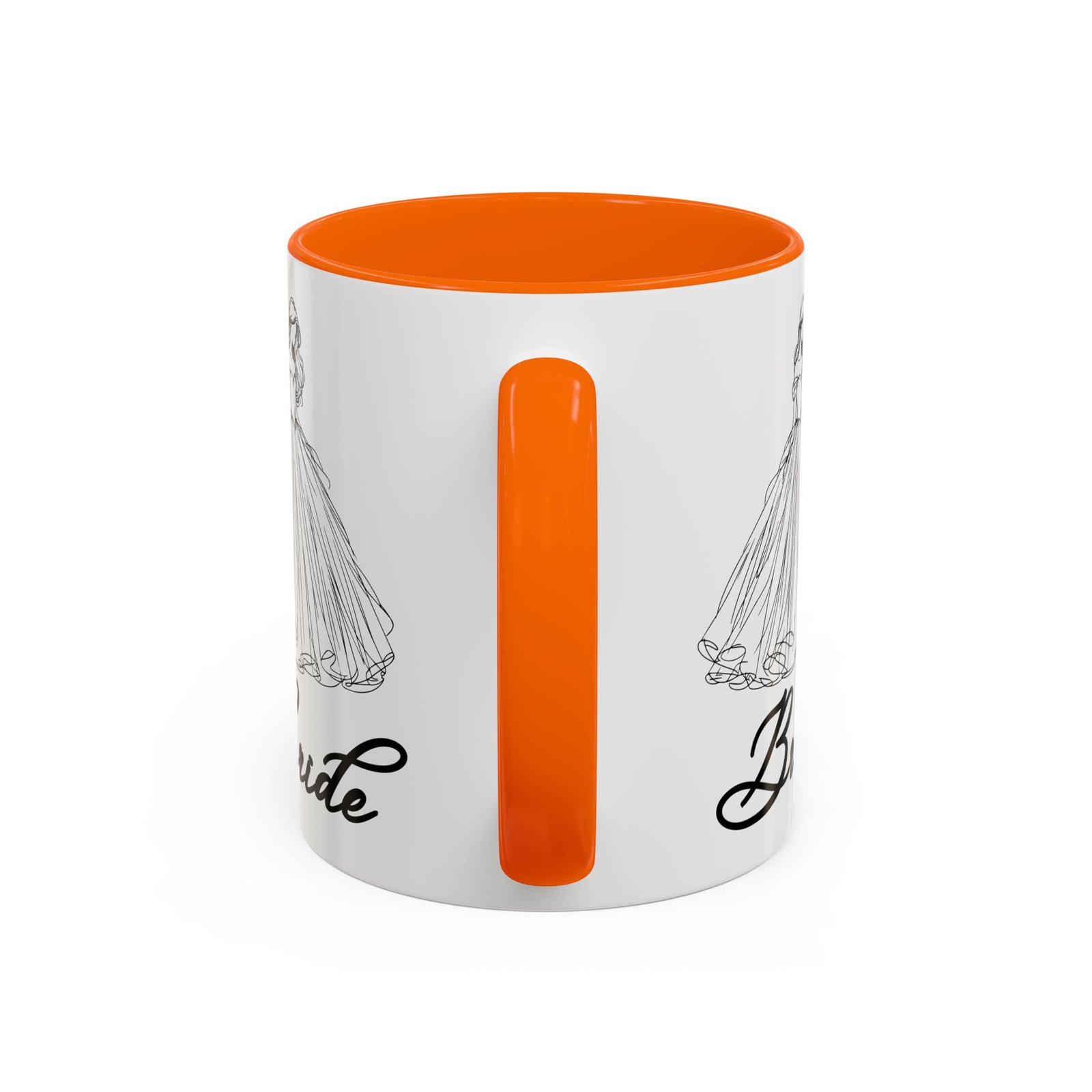 bride mug | elegant wedding dress design | bridal shower gift & keepsake