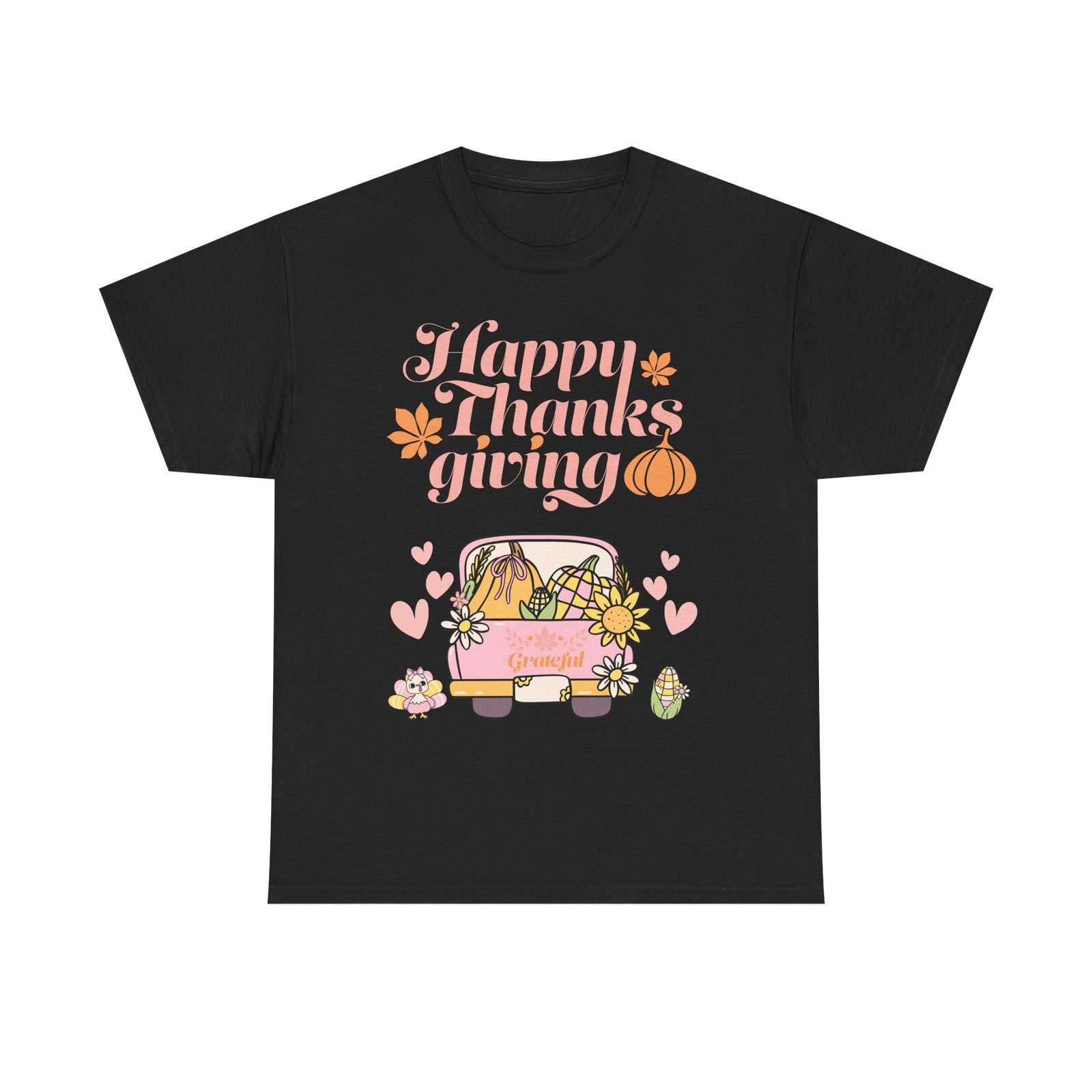 happy thanksgiving unisex tee | cozy autumn shirt for family gatherings, thanksgiving celebration, fall fashion, cute gift idea