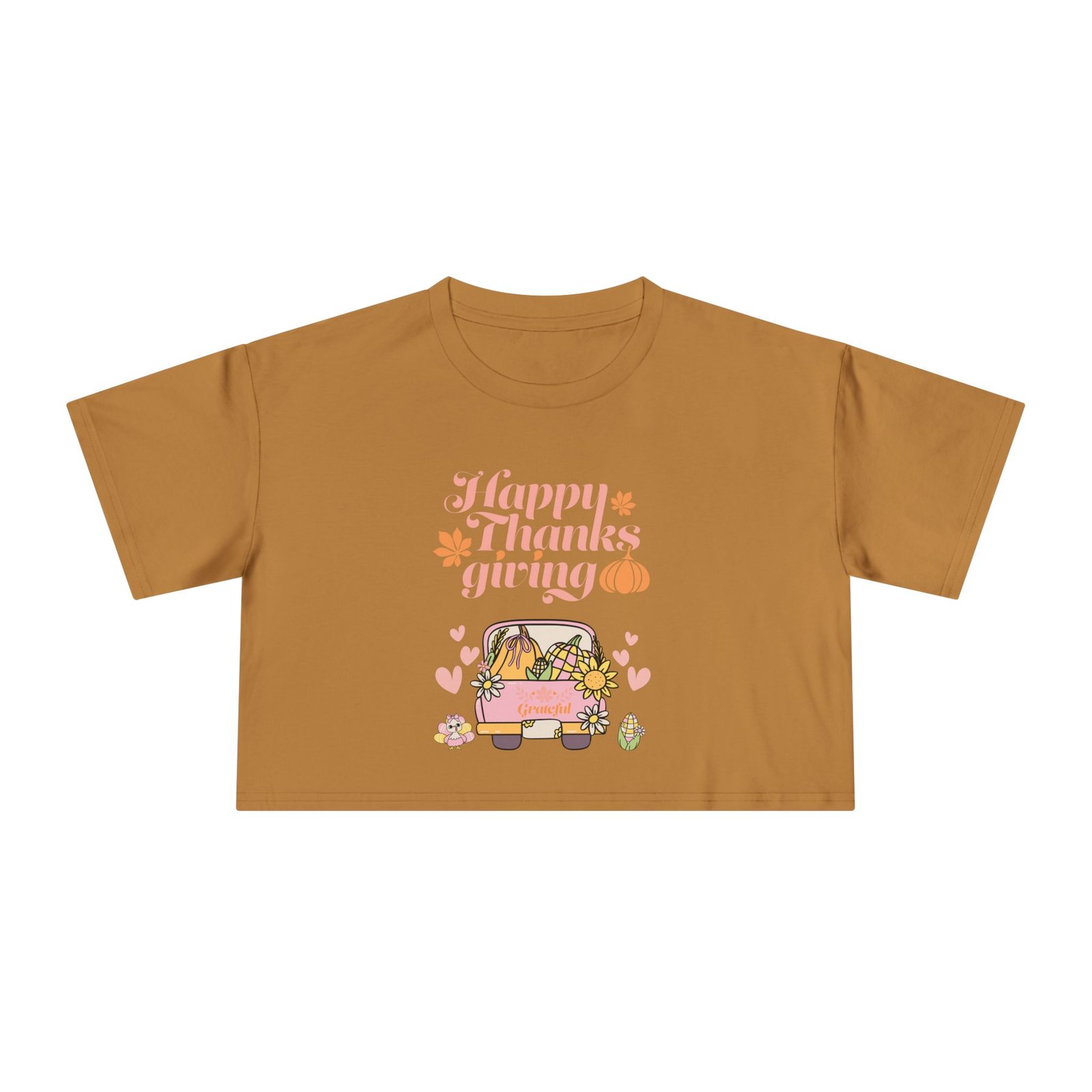 thanksgiving women's crop tee, casual t shirt, fall fashion, thanksgiving gift, cute thanksgiving apparel