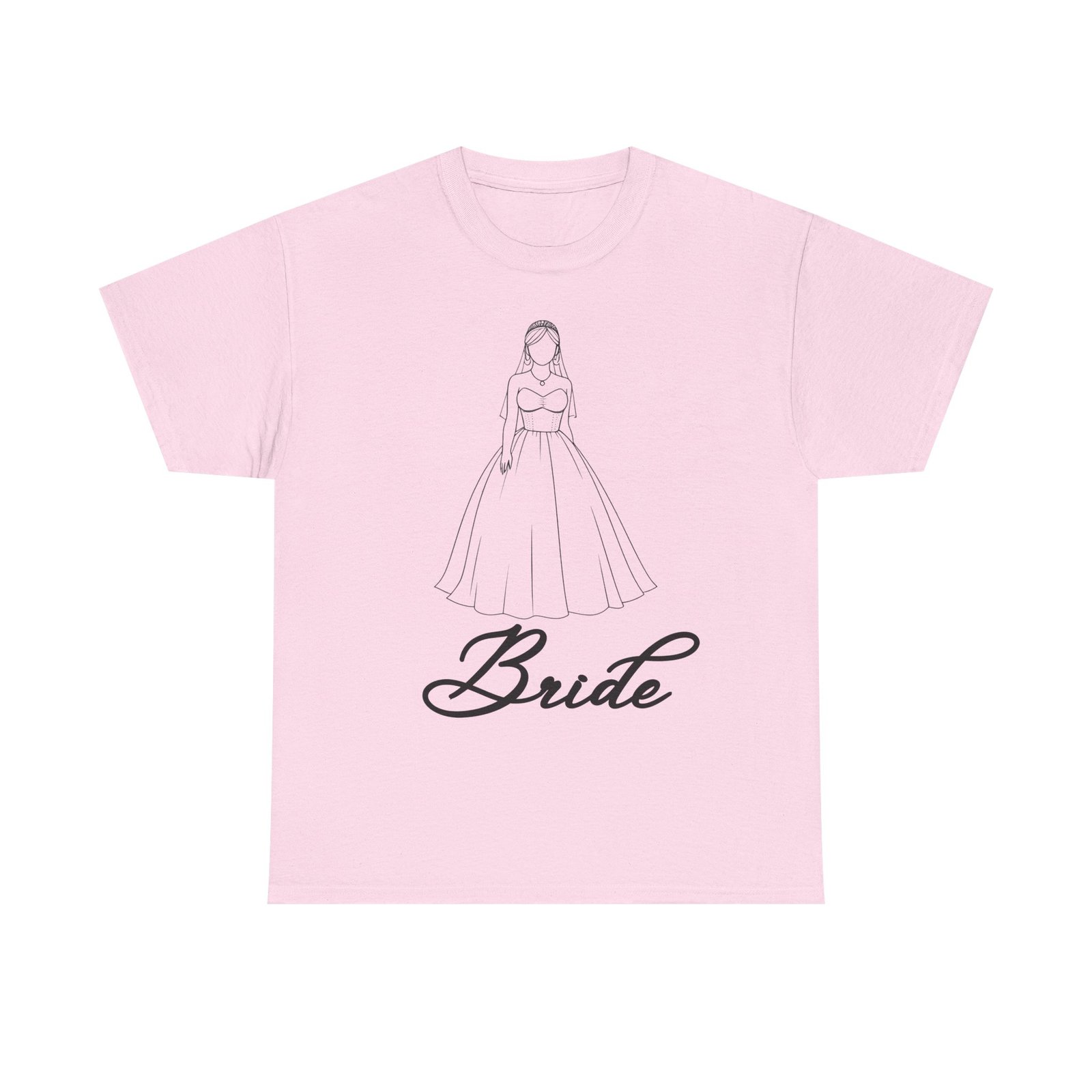 bride graphic unisex heavy cotton tee, wedding shirt, bridal party gift, engagement celebration, bride to be apparel, wedding day outfit