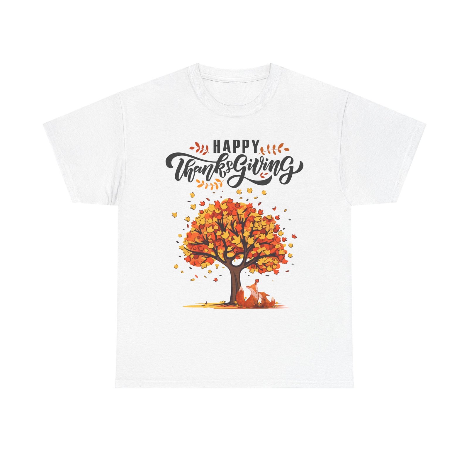 thanksgiving tree tee, fall t shirt, autumn apparel, cozy gift for family, cute holiday top