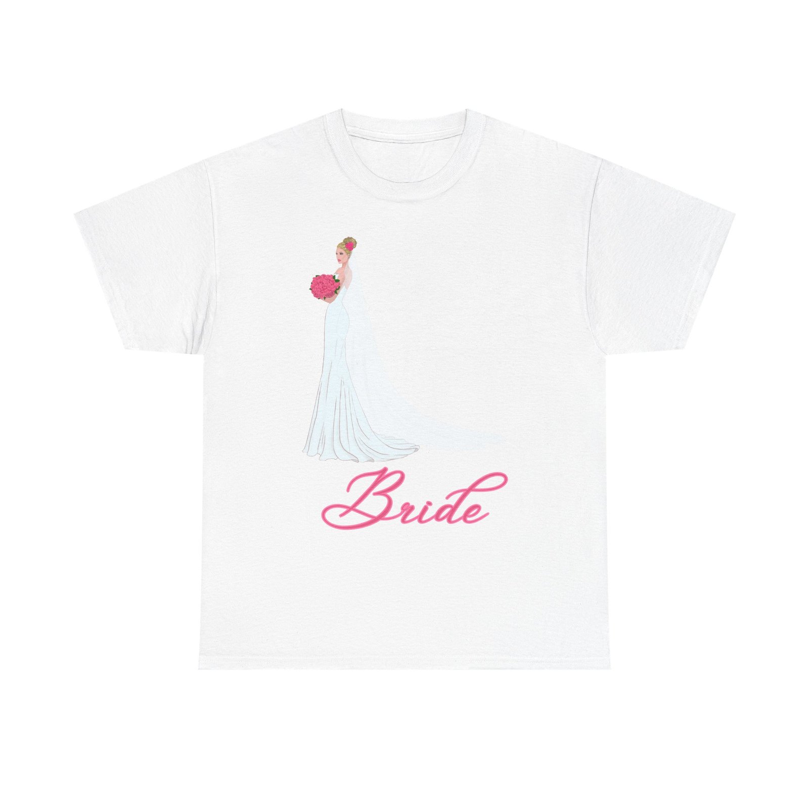 bride unisex heavy cotton tee, wedding gift, bridal party shirt, engagement party top, bride t shirt, bridal shower attire