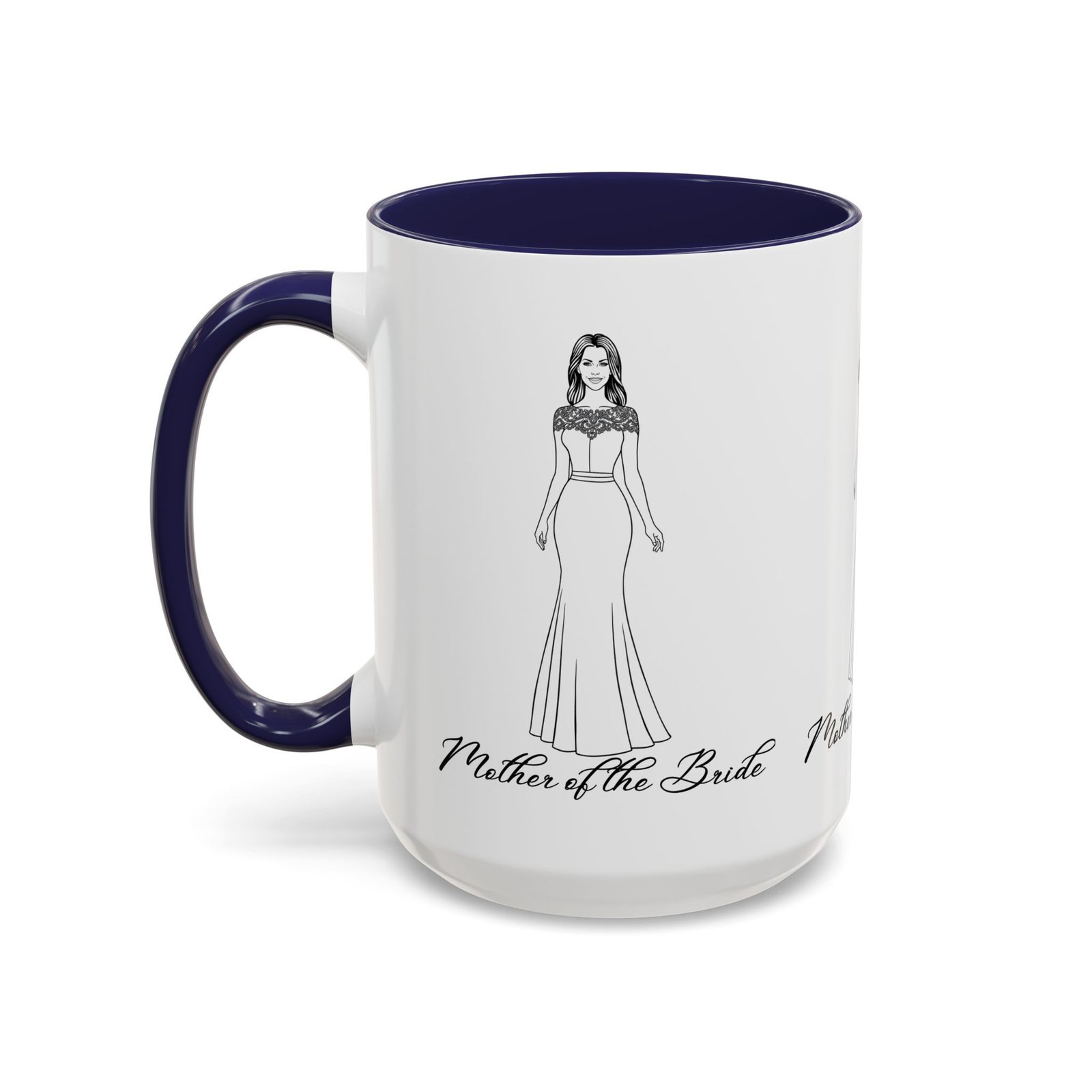 the mother of the bride accent coffee mug (11, 15oz)