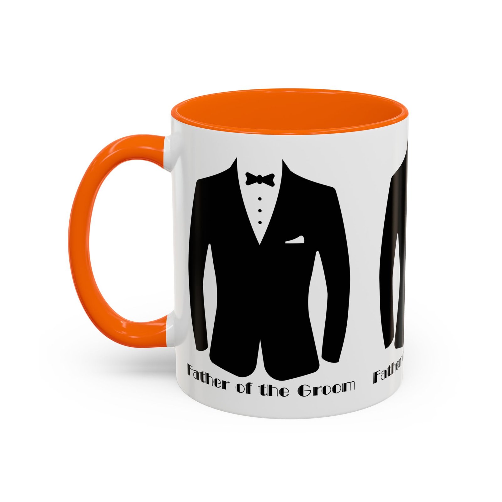 father of the groom accent coffee mug 11/15 oz perfect groomsmen gift, wedding keepsake, stylish drinkware, unique wedding favor