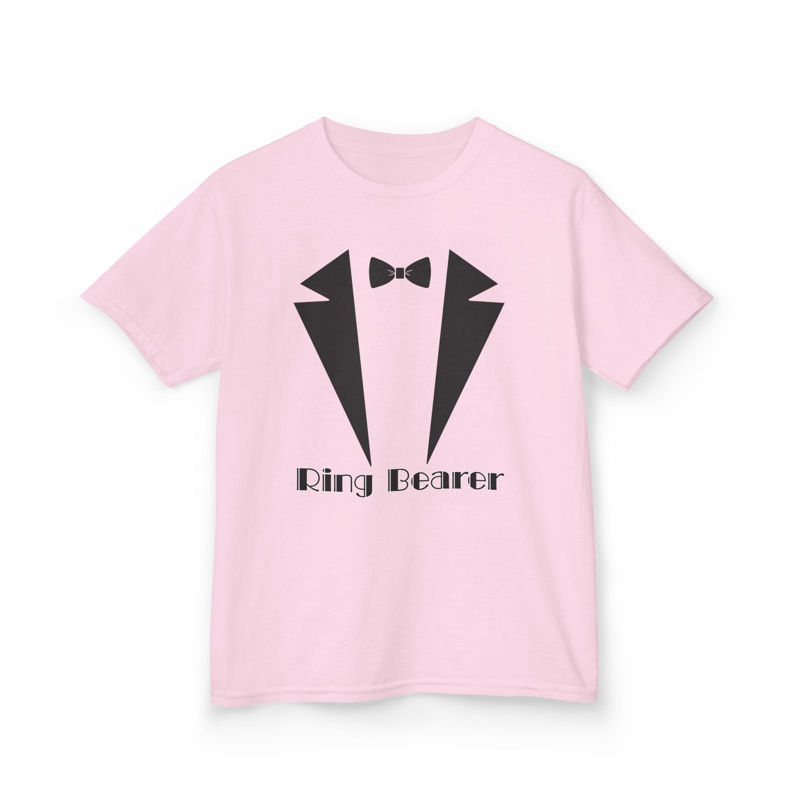 ring bearer kids tee, cute ring bearer shirt, toddler wedding outfit, boys' formal wear tee, kids' tuxedo tee, wedding attire for kids