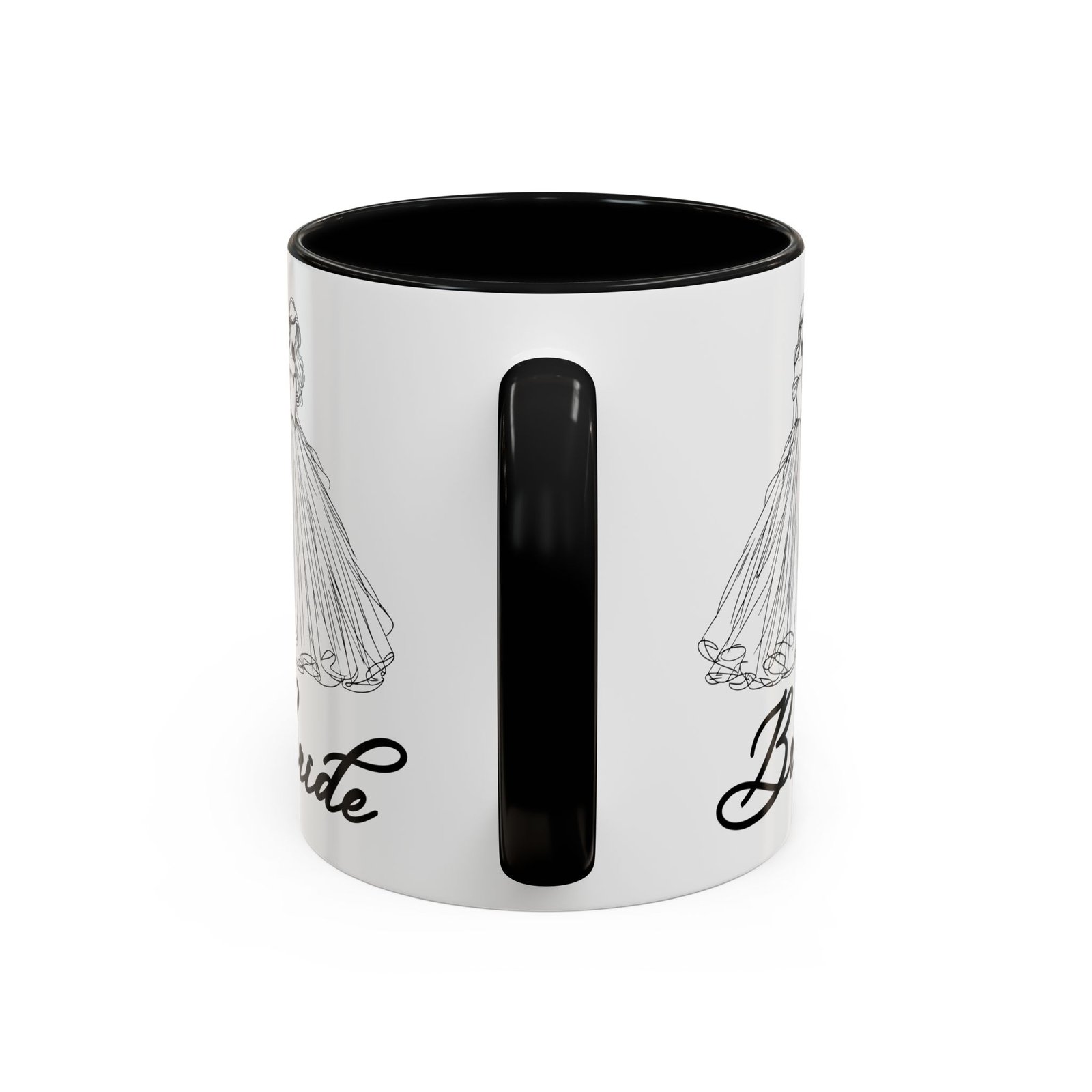 bride mug | elegant wedding dress design | bridal shower gift & keepsake