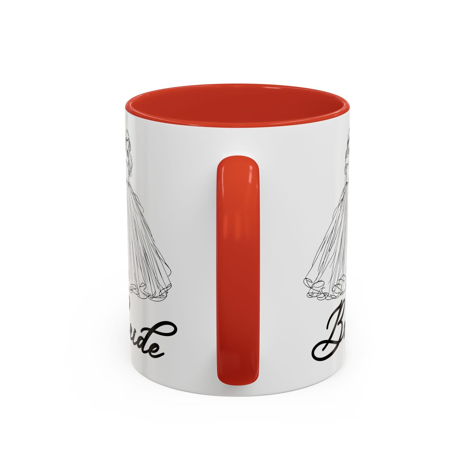 bride mug | elegant wedding dress design | bridal shower gift & keepsake