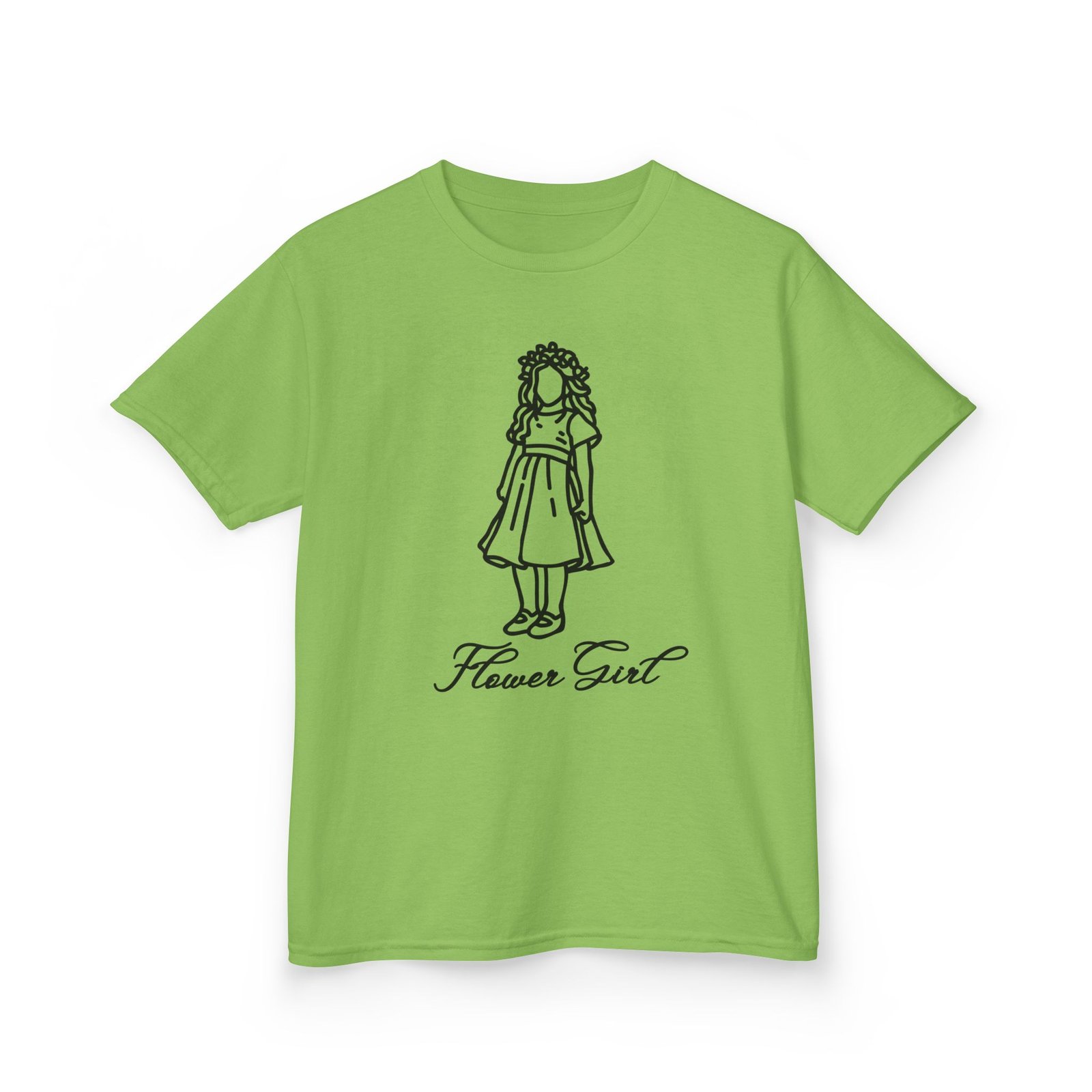 kids flower girl tee, cute flower girl shirt, toddler wedding outfit, summer casual kids tee, gifts for flower girls