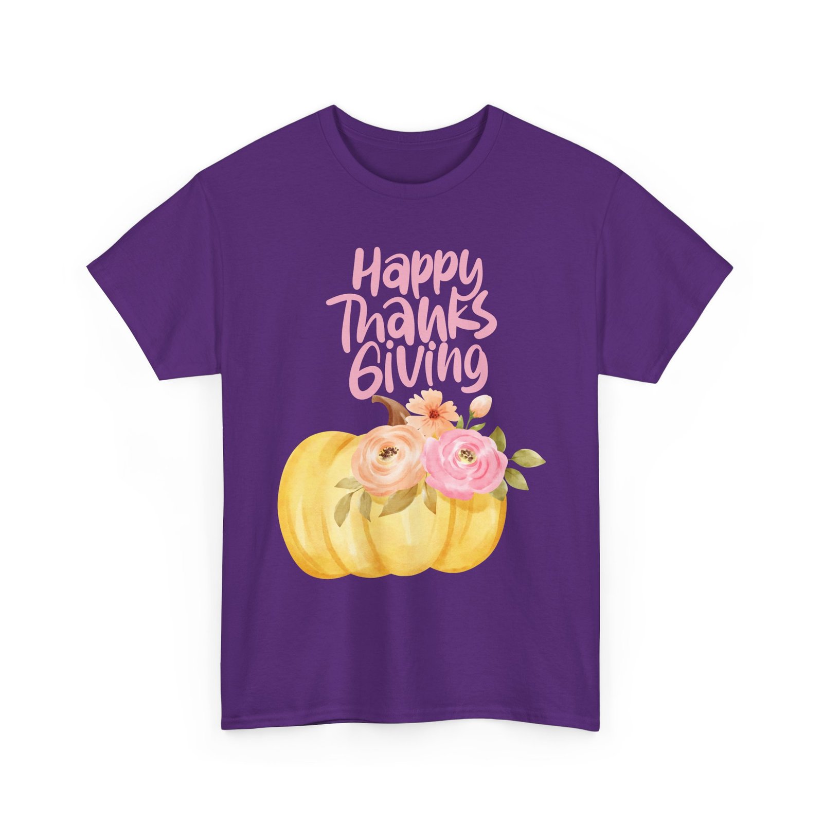 thanksgiving floral tee, holiday shirt, fall fashion, gifts for her, pumpkin t shirt, autumn apparel, friendsgiving outfit