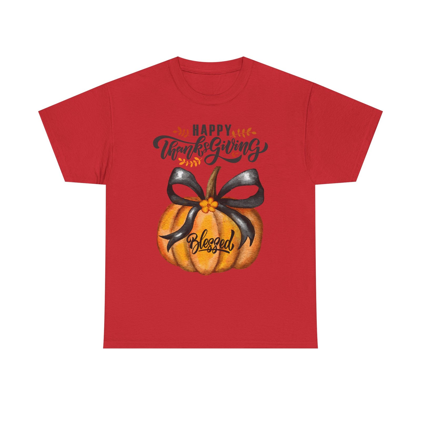 thanksgiving pumpkin tee happy thanksgiving, blessed shirt, fall apparel, unisex cotton tee, holiday gift