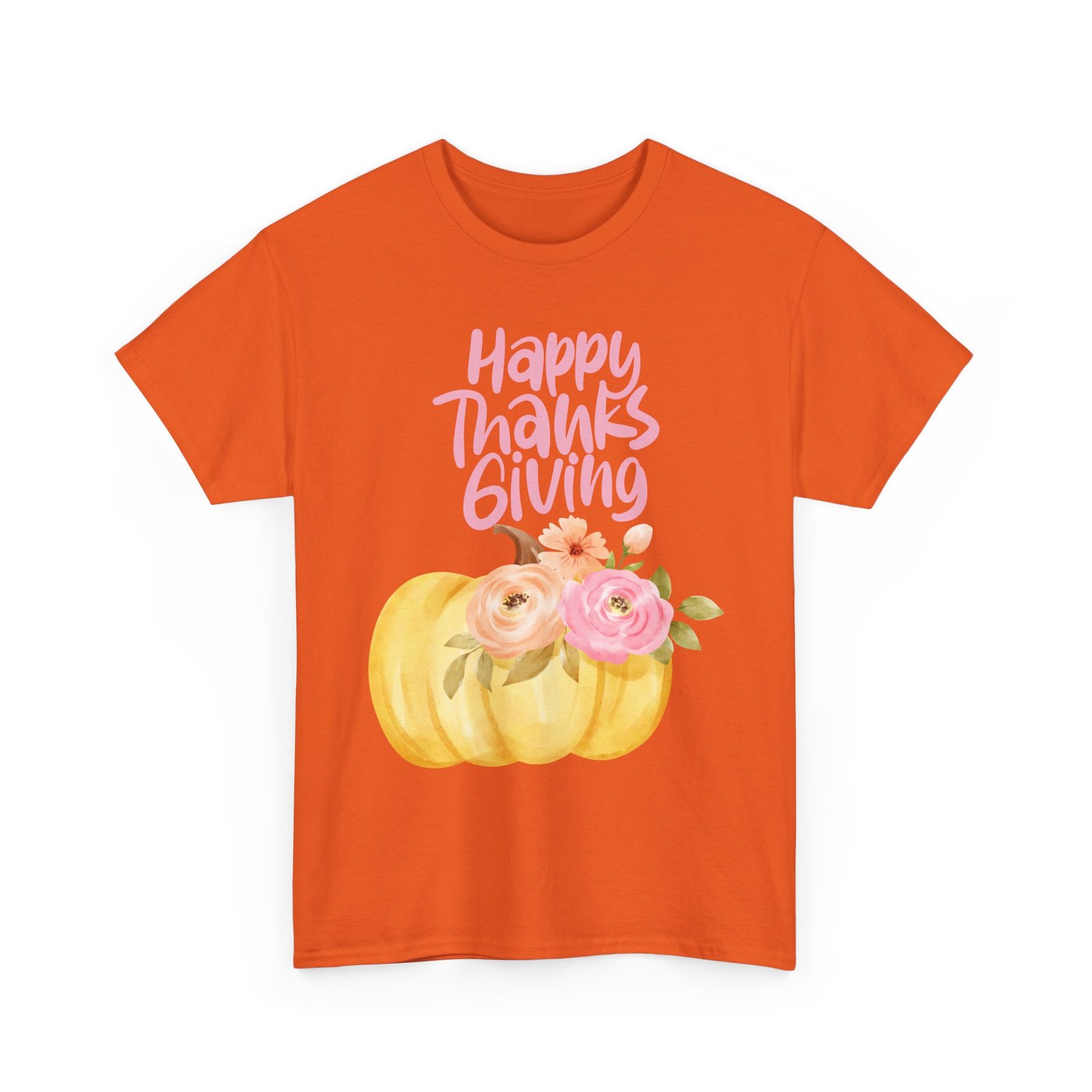 thanksgiving floral tee, holiday shirt, fall fashion, gifts for her, pumpkin t shirt, autumn apparel, friendsgiving outfit