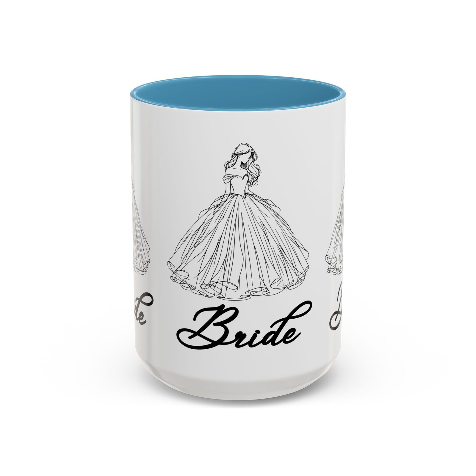 bride mug | elegant wedding dress design | bridal shower gift & keepsake