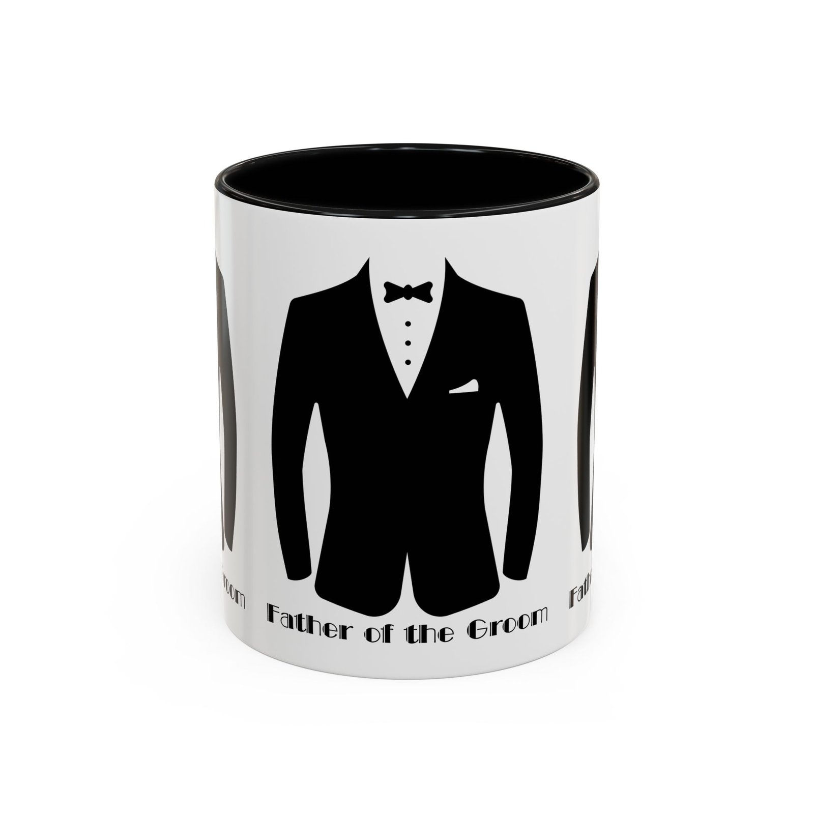 father of the groom accent coffee mug 11/15 oz perfect groomsmen gift, wedding keepsake, stylish drinkware, unique wedding favor