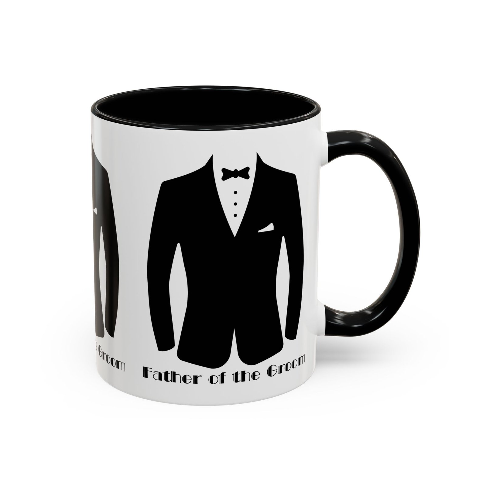 father of the groom accent coffee mug 11/15 oz perfect groomsmen gift, wedding keepsake, stylish drinkware, unique wedding favor