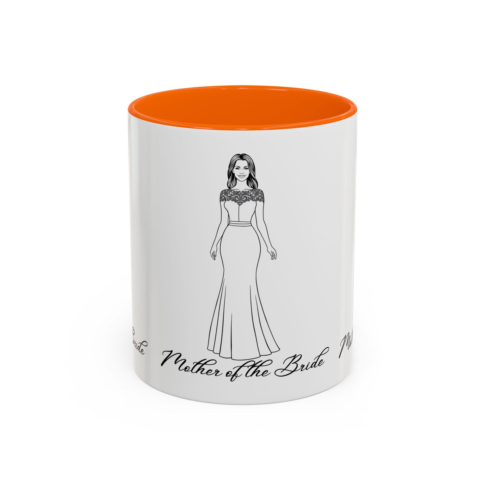the mother of the bride accent coffee mug (11, 15oz)