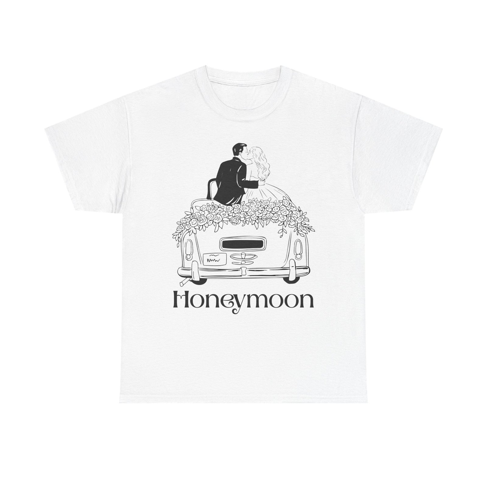 copy of honeymoon tee, romantic couple shirt, newlywed gift, wedding celebration apparel, typography tee, unisex cotton top