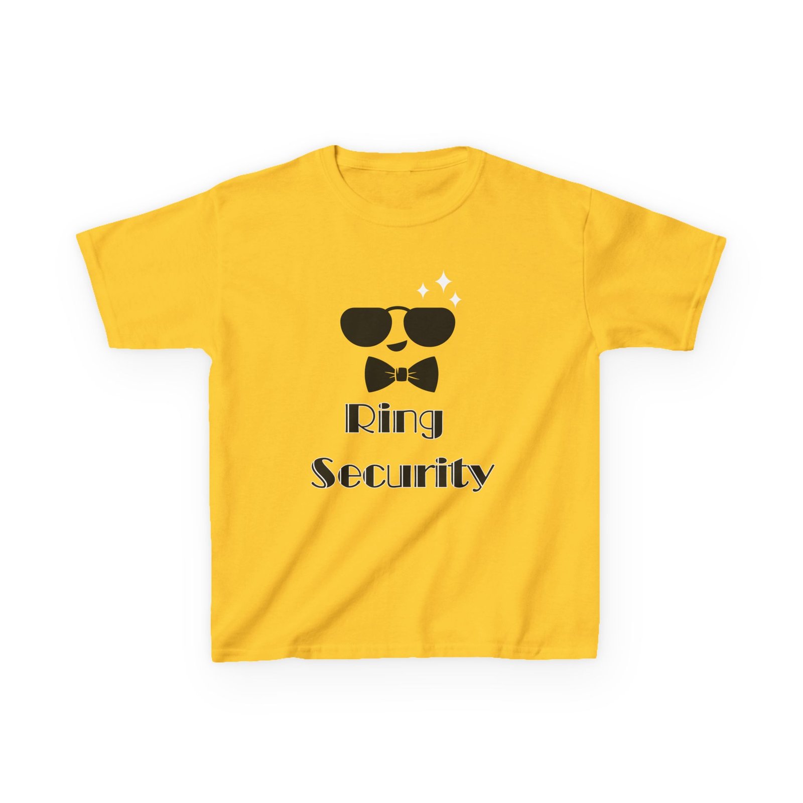 cool kids 'ring security' tee fun gift for birthday, parties, playdates, or dress up!