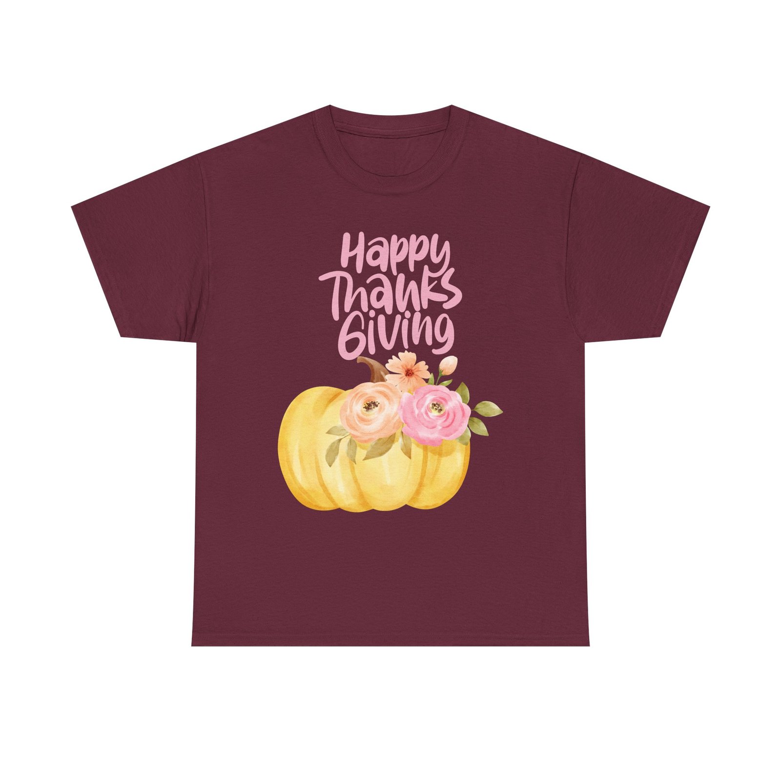 thanksgiving floral tee, holiday shirt, fall fashion, gifts for her, pumpkin t shirt, autumn apparel, friendsgiving outfit
