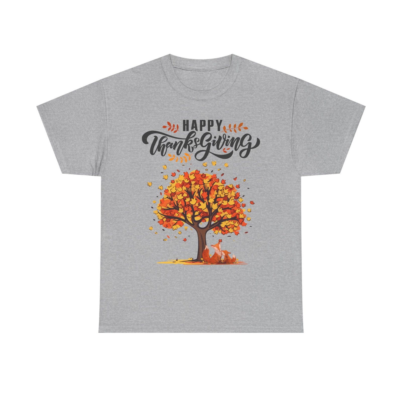 thanksgiving tree tee, fall t shirt, autumn apparel, cozy gift for family, cute holiday top